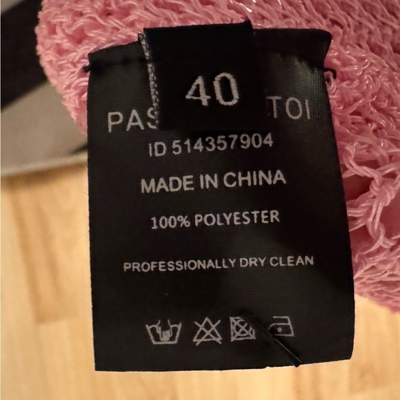 DODO BAR OR Metallic Pink Crocheted Corin Midi Dress Size IT40 US4 NWT - Picture 6 of 9